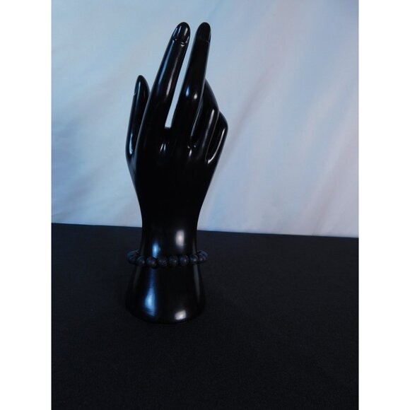 Lava Rock Bracelet 8mm Stretch Black - New - Witchcore Earth - Picture 8 of 12